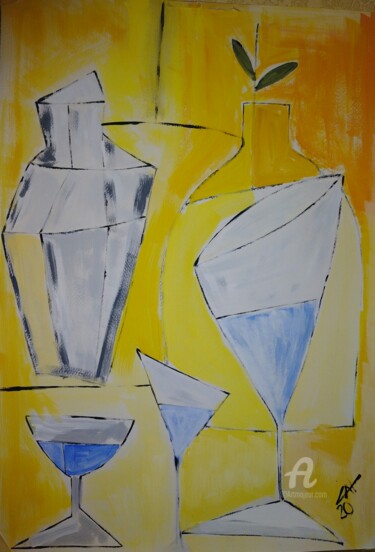 Painting titled "Cocktail" by Carlos Montserrat, Original Artwork, Acrylic