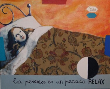 Pintura titulada "La pereza es un pec…" por Carlos Nadal, Obra de arte original