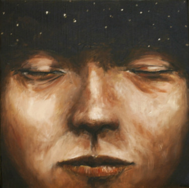 Peinture intitulée "Sueño cósmico" par Carlos Sánchez Maydana, Œuvre d'art originale, Huile