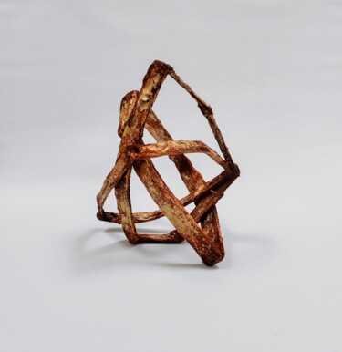 Skulptur mit dem Titel "Pensares 1" von Carlos Sánchez Maydana, Original-Kunstwerk, Holz