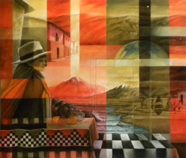 Painting titled "Volverte a Ver.jpg" by Carlos Ubidia Rodríguez, Original Artwork, Oil