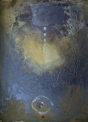 Pintura intitulada "sem titulo 4" por Carlos Yasoshima, Obras de arte originais, Acrílico Montado em Outro painel rígido