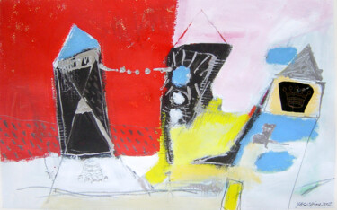 Malerei mit dem Titel "sem título 2002" von Carlos Yasoshima, Original-Kunstwerk, Gouache