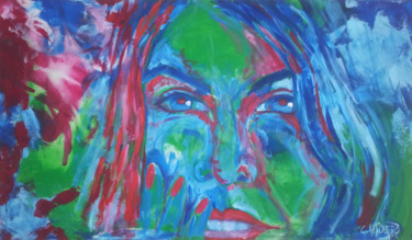Painting titled "expression 06-2014" by Carlos Amoedo, Original Artwork, Acrylic