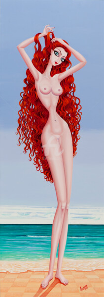 Pintura titulada "Venus de Cantabria." por Carlos Andino, Obra de arte original, Oleo