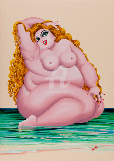Pintura titulada "Venus" por Carlos Andino, Obra de arte original, Oleo