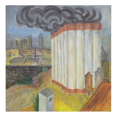 Pintura titulada "silos" por Carlos Ardohain, Obra de arte original