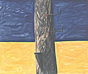 Pintura titulada "crucifixión" por Carlos Ardohain, Obra de arte original