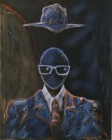 Pintura titulada "Dr. Dark" por Carlos Ardohain, Obra de arte original