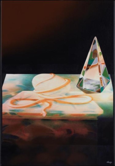 Pintura intitulada "Crystal IV" por Carlos Dugos, Obras de arte originais