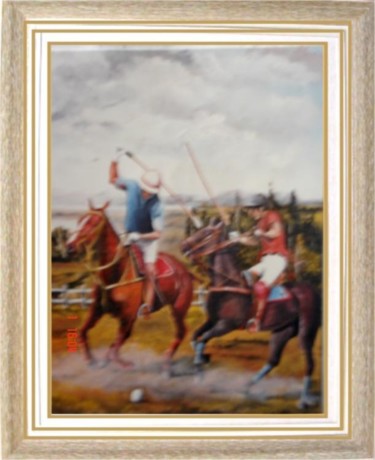 Peinture intitulée ""JOGO DE POLO" (245…" par Carlos Fonttes, Œuvre d'art originale