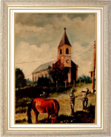 Peinture intitulée ""IGREJA DE SÃO MARC…" par Carlos Fonttes, Œuvre d'art originale