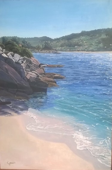 Painting titled "vista al mar" by Carlos Jesús Saorín Sánchez, Original Artwork, Oil