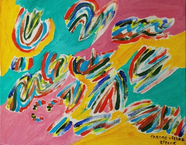 Pintura titulada "Tourbillon - Acryli…" por Carlos Vieira, Obra de arte original, Acrílico Montado en Bastidor de camilla de…