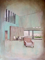 Pintura titulada "Interior" por Carlos Masoch, Obra de arte original