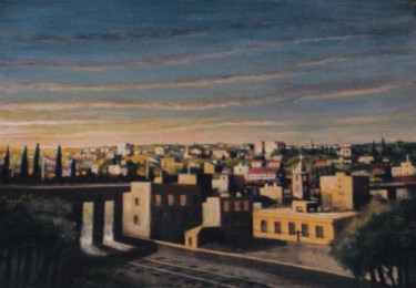 Painting titled "Terraza" by Carlos Masoch, Original Artwork