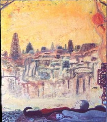 Painting titled "Los sueños de Tyrre…" by Carlos Pardo, Original Artwork
