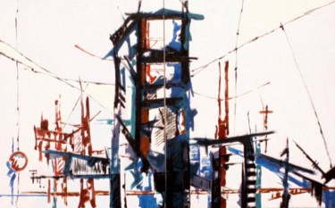 Pintura titulada ""Torre"" por Carlos Pulido, Obra de arte original