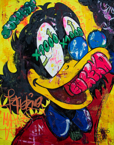 Schilderij getiteld "Eureka! I fucking m…" door Carlos Pun, Origineel Kunstwerk, Acryl
