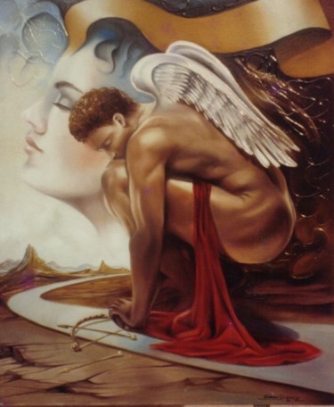 Pintura intitulada "Cupido.jpg" por Carlos Queiroz, Obras de arte originais
