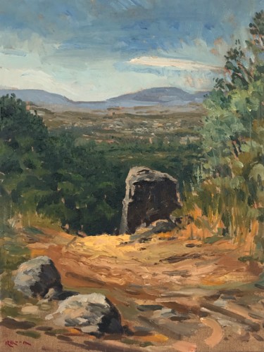 Pintura intitulada "Down the São Louren…" por Carlos Ranna, Obras de arte originais, Óleo Montado em Cartão