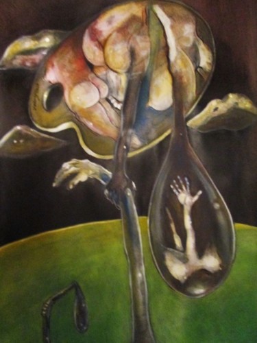 Painting titled "inconscientemente-d…" by Carlos Saramago, Original Artwork