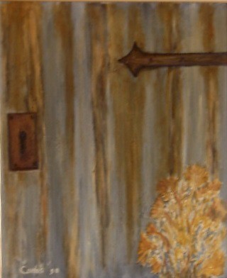 Pintura titulada "puerta 1" por Carlos Soler, Obra de arte original, Oleo