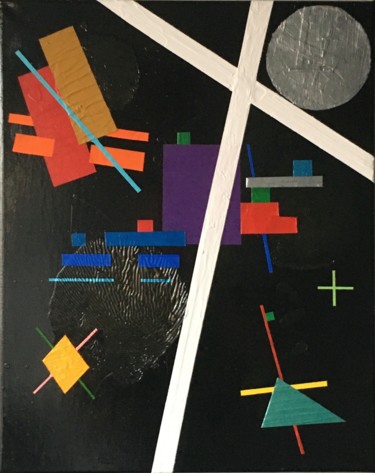 Pintura titulada "Composition IX" por Carlos Zayan, Obra de arte original, Acrílico
