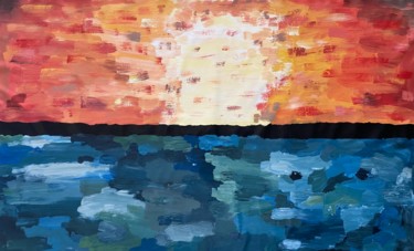 Pittura intitolato "Infinite Horizon" da Carlos Zayan, Opera d'arte originale, Acrilico