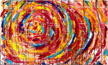 Peinture intitulée "Movement" par Carlotta Frecentese, Œuvre d'art originale, Acrylique