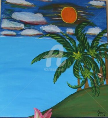 Pintura intitulada "A Ilha.jpg" por Carma Carvalho, Obras de arte originais, Acrílico