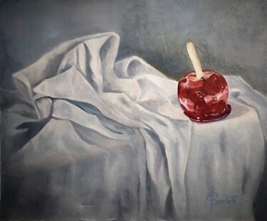 Peinture intitulée "GRAIN DE POUDRE" par Carmen Berluti, Œuvre d'art originale, Huile