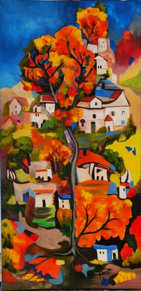 Painting titled "HOMES II" by Carmen Berluti, Original Artwork, Acrylic