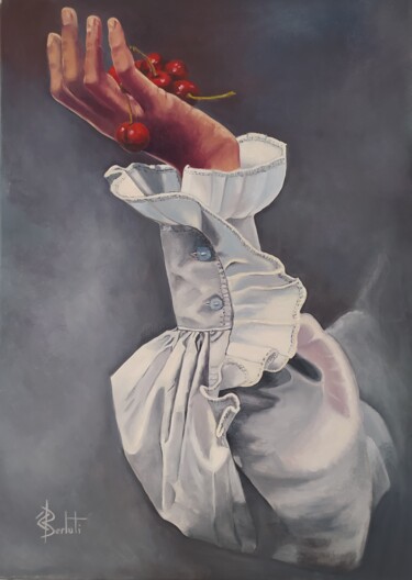 Pintura intitulada "HISTOIRE DE MANCHE" por Carmen Berluti, Obras de arte originais, Óleo