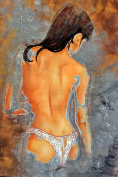 Painting titled "Nu au bresilien" by Carmen Berluti, Original Artwork, Acrylic