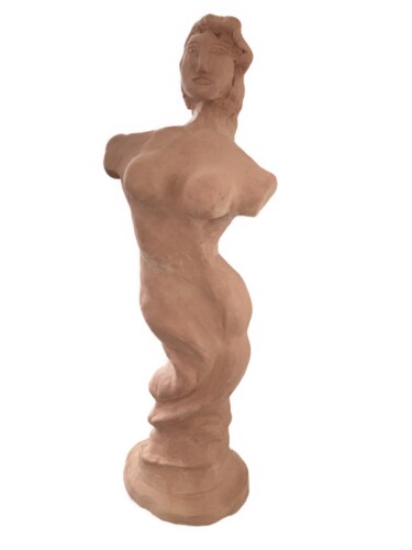 「Frauenfigur」というタイトルの彫刻 Carmen Coduriによって, オリジナルのアートワーク, 粘土