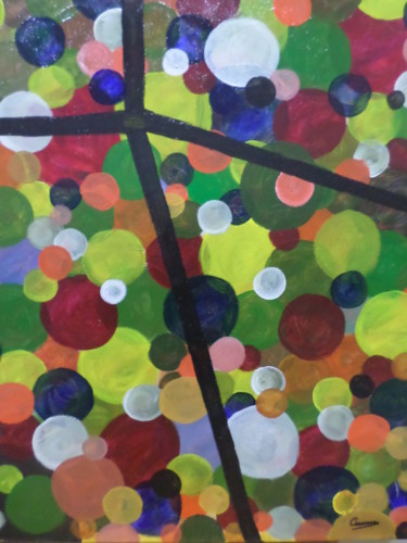 Peinture intitulée "De colores" par Carmen Fdez Tornell, Œuvre d'art originale, Huile