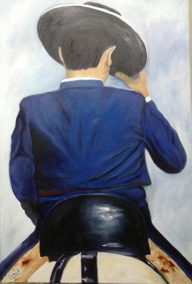 Pintura titulada "a-la-feria-de-sevil…" por Carmen Fdez Tornell, Obra de arte original, Oleo