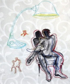 Pintura titulada "Hogar 2" por Carmen Flores, Obra de arte original