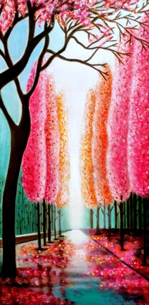 LUZ EN MI CORAZÓN Pintura titulada "LUZ EN MI CORAZÓN" por Carmen G. Junyent, Obra de arte original, Acrílico