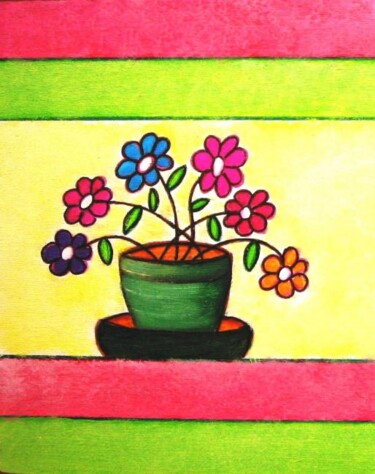 Desenho intitulada "Viva la Primavera !…" por Carmen G. Junyent, Obras de arte originais, Outro