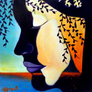 Painting titled "POESÍA ERES TÚ" by Carmen G. Junyent, Original Artwork, Acrylic