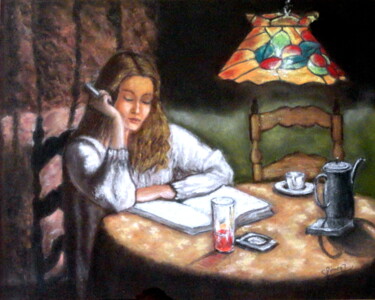 Peinture intitulée "PAZ INTERIOR" par Carmen G. Junyent, Œuvre d'art originale, Pastel