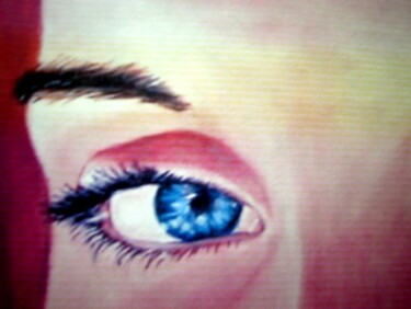 Pintura titulada "Mirada de Andrea" por Carmen G. Junyent, Obra de arte original, Oleo
