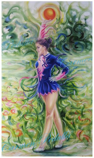 Painting titled ""Energia vitale"" by Carmen Pedullà, Original Artwork, Oil