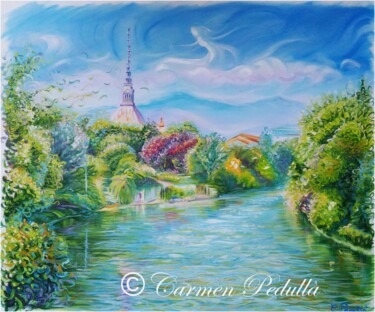 Painting titled "I colori della rina…" by Carmen Pedullà, Original Artwork, Oil