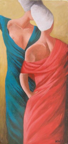 Pittura intitolato "Donne" da Carmen Salis, Opera d'arte originale
