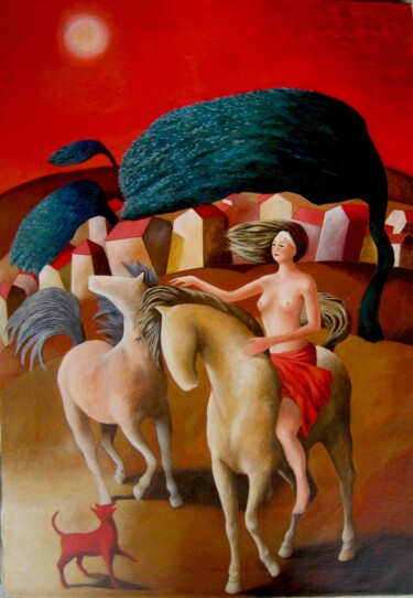 Malerei mit dem Titel "domatrice-di-idee.j…" von Carmen Salis, Original-Kunstwerk