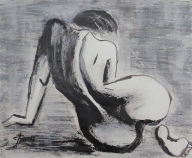 Painting titled "Curves 38" by Carmen Tyrrell, Original Artwork, Acrylic