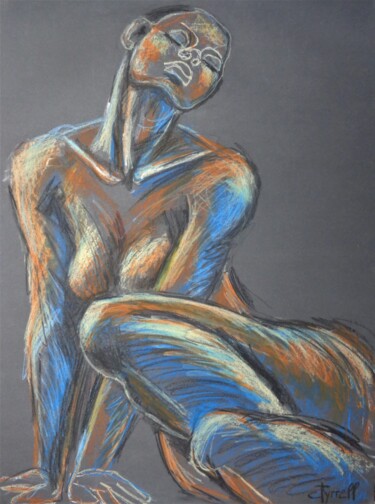 Drawing titled "Rainbow Figure 1" by Carmen Tyrrell, Original Artwork, Pastel